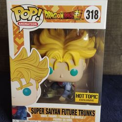 Funko Pop! Dragon Ball Super #318 Super Saiyan Trunks Hot Topic Vaulted 2017