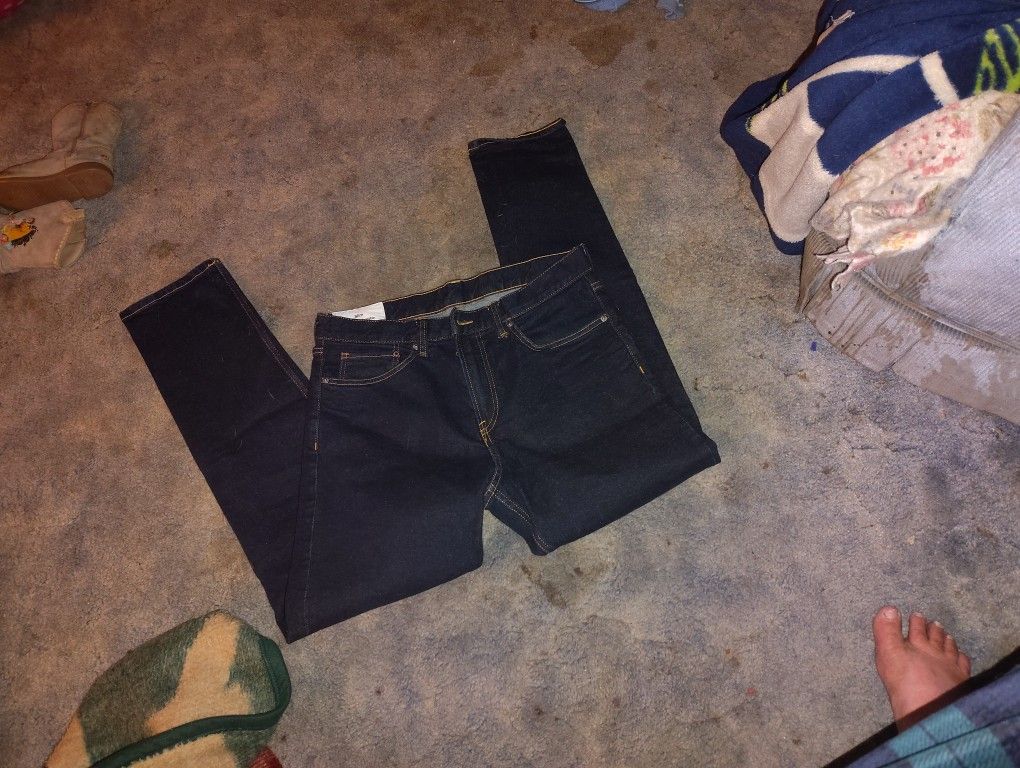 Slim Coupe H &M Dark Color Jeans Adult 32