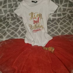 Happy 2nd Birthday Girl Outfit