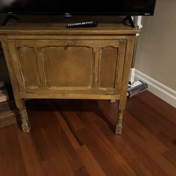 Vintage Wood Record/Storage Cabinet 