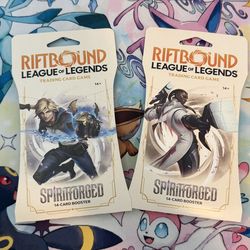 2x Riftbound Spiritforged Sleeved Boosters