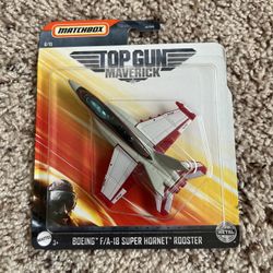MATCHBOX TOP GUN MAVERICK BOEING F/A 18 SUPER HORNET ROOSTER #8 NEW