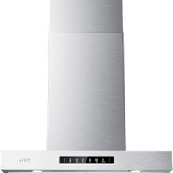 Island Range Hood 30 Inch, 600 CFM Island Mount Range Hood with Dual-Sided Touch/Gesture Control, Ceiling Mount kitchen Hood, Convertible Ducted/Ductl