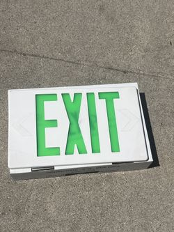 Green Exit Signs