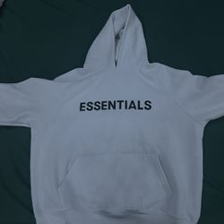 White Unisex Essentials Fear Of God Sweatshirt 
