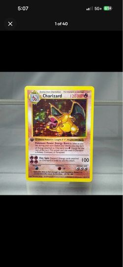 Charizard Holo Pokémon Card Base Set 4/102