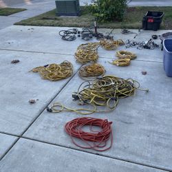 Extension cords and lights
