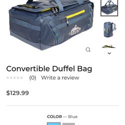 Convertible Duffel Bag