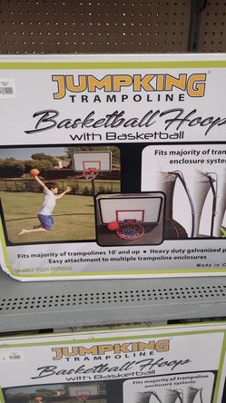 Trampoline Basketball Hoop