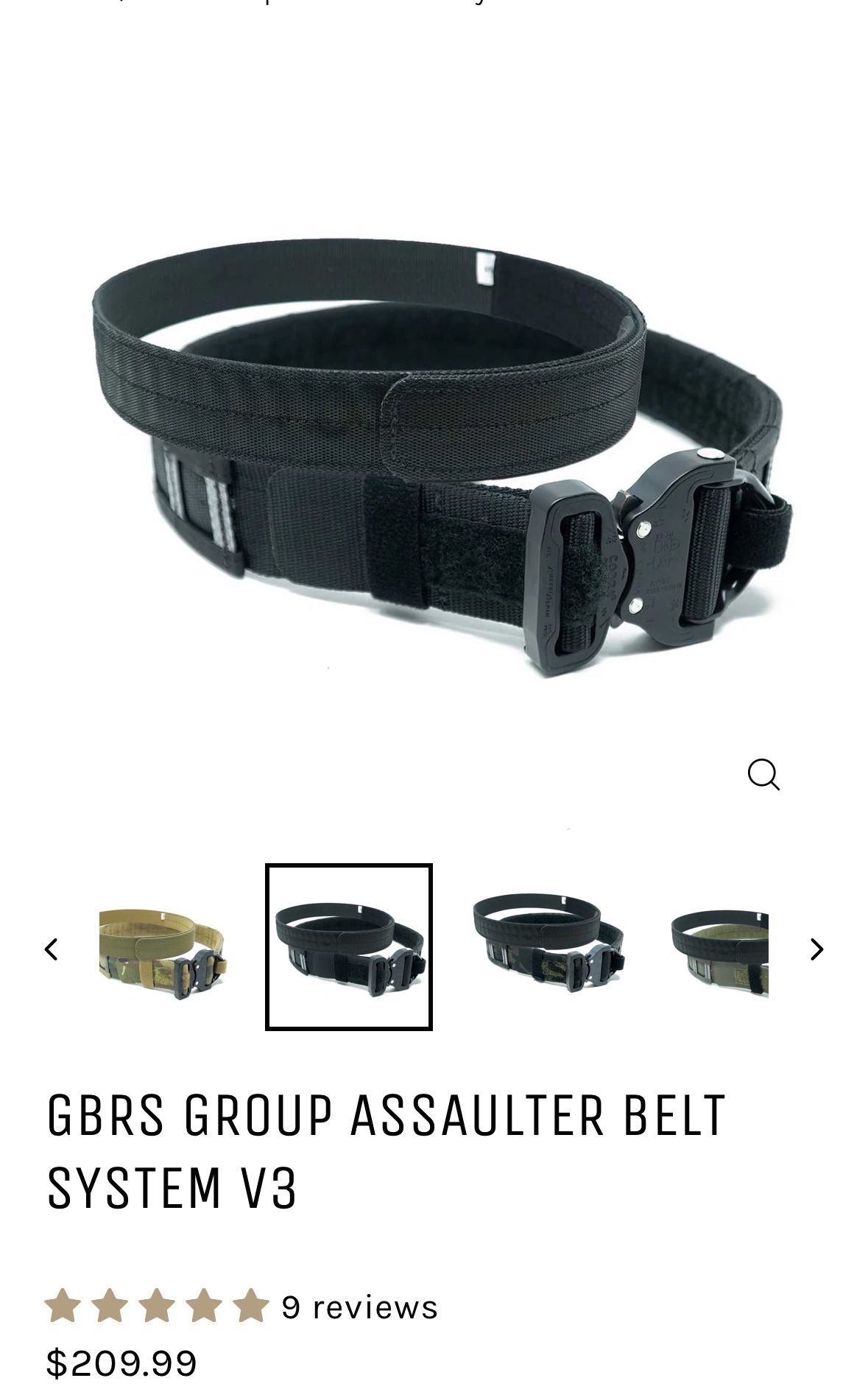 GBRS Group Assaulter Belt V3 System XL (Ranger Green) GBRS GROUP