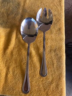 Set of 2 serving utensils Stainless steel