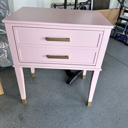 pink nightstand