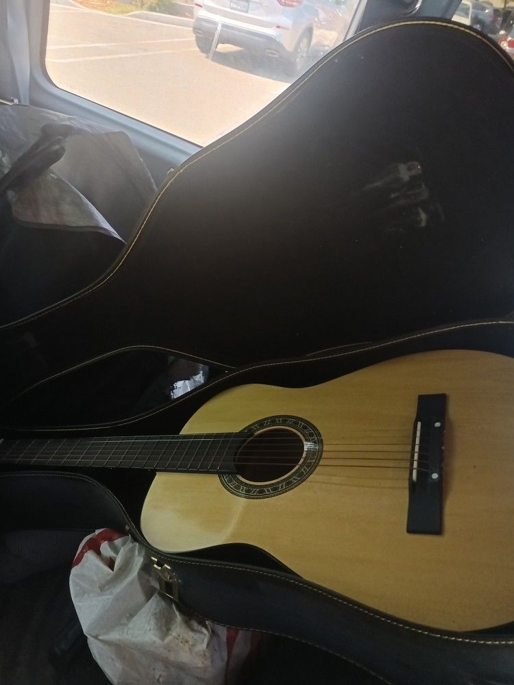 Acoustic Guitar With Case Used