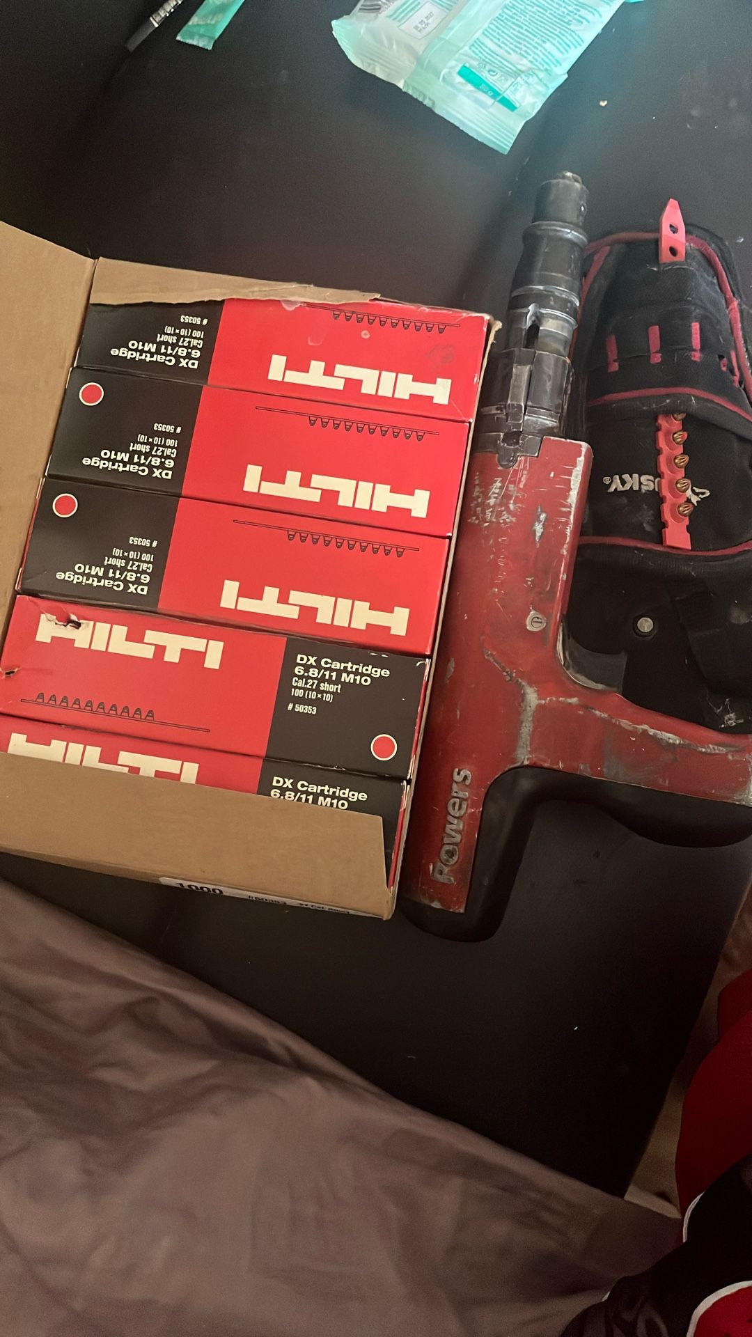 Powers Fasteners P3500 Powder Driven Tool / Powder Actuated Fastener With The Box Of Thousand Rounds