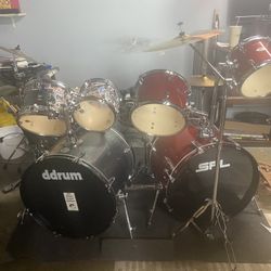 Drum Set (amazing Value Cymbals Are 500 Alone) MUST GO NOW!!