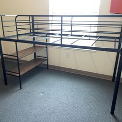 Twin Loft Bed With Bookshelves 