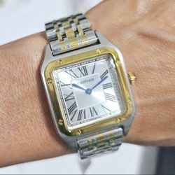 Two Tone Gold Silver Women's Quartz Watch Gift 30mm