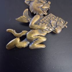 All Brass Vintage Brooch Pin