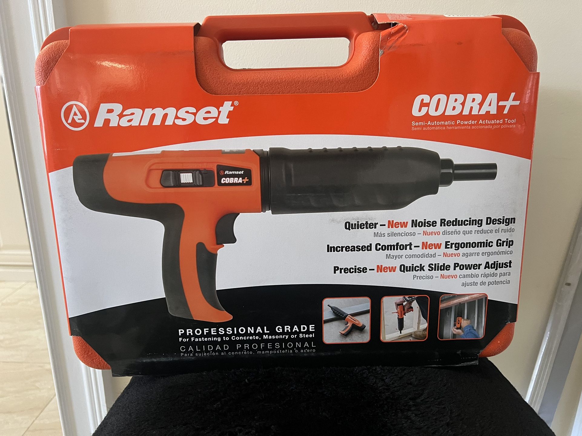 Cobra+ 0.27 Caliber Semi-Automatic Powder Actuated Tool with Silencer