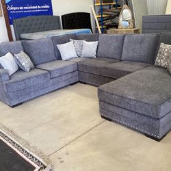 New Sofa, Sectional Color, Gray Free, Deliver, New Easy Finance