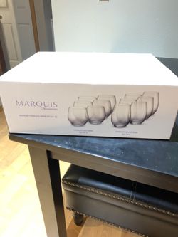Marquis stemless wine set of 12