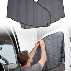 Magnetic Van Window Covers Fit for Ford Transit 150 250 350 High/Medium Roof 2015-2025