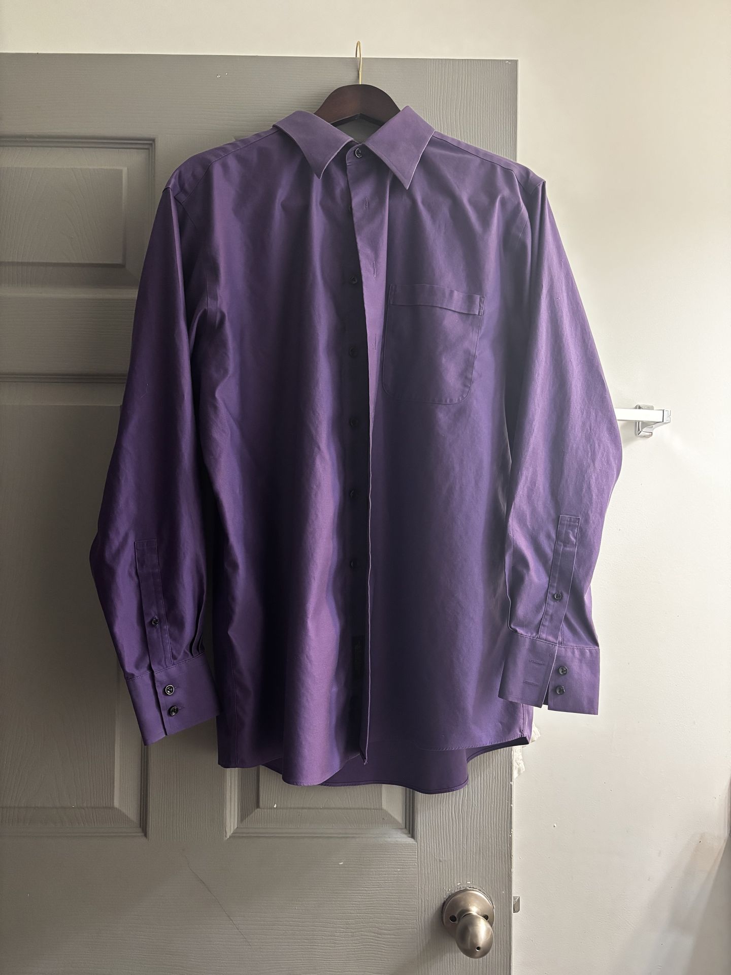 Murano Gold Label Dress Shirt – Purple – 16½ / 35 – Non-Iron