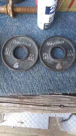 Weights olympic 2-5lbs. 2-2 1/2 lbs.