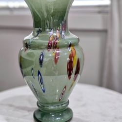 Italian Murano Venetian Blown Glass Vase 