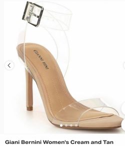 Gianni Bini clear and nude heels size 7 only used inside my house