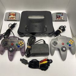 Nintendo 64 Console With 2 Games & 2 Controllers For Sale $150  OBO. Tested  
