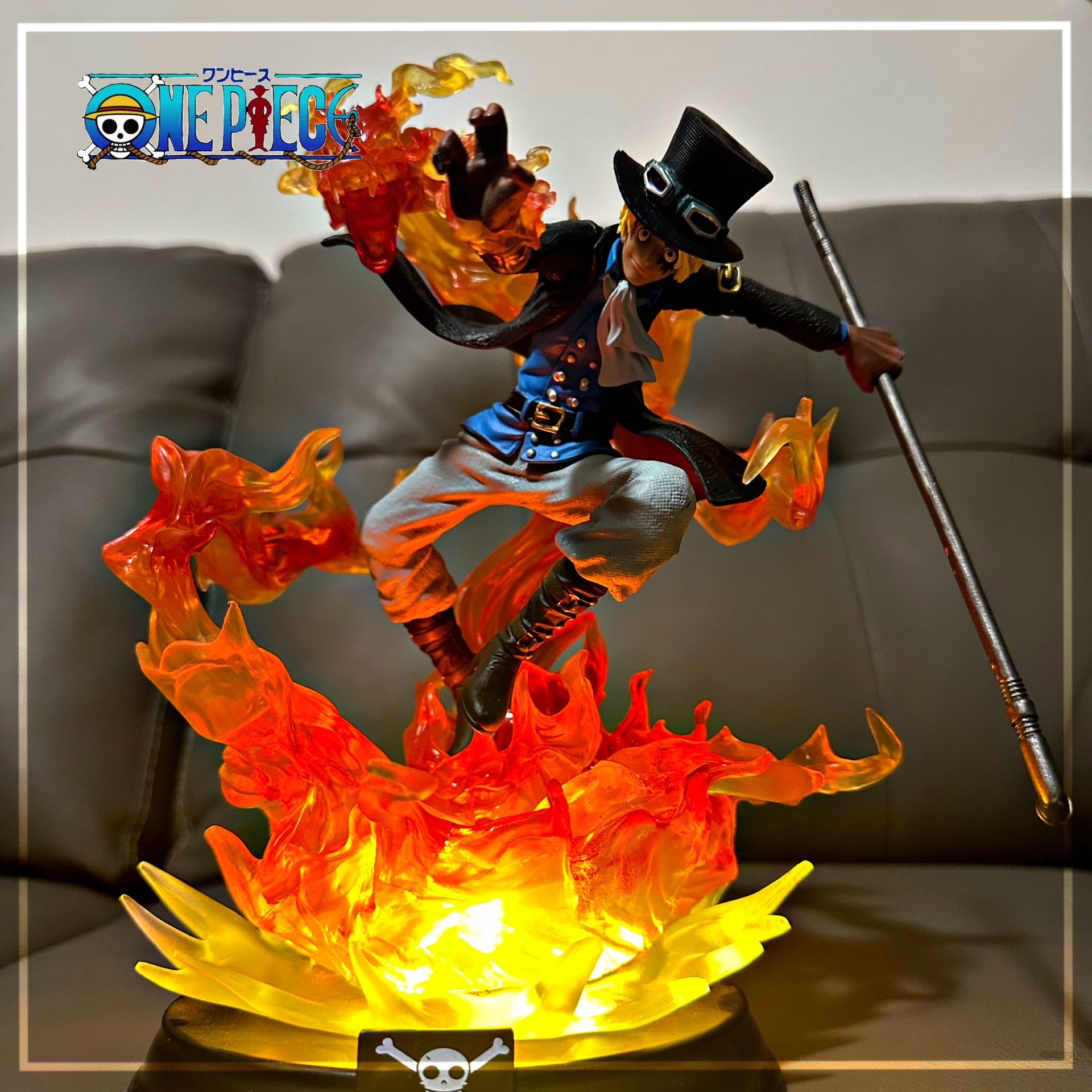 33cm One Piece Anime Figure GK Sabo Action Figure PVC Model Collection Statue Fi