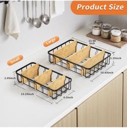 2 pack Adjustable cabinet Organizers