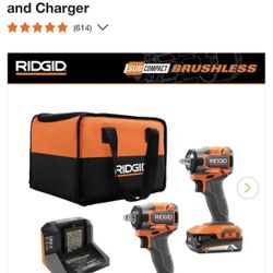 Ridgid Impact And Hammer Drill Octane Combo