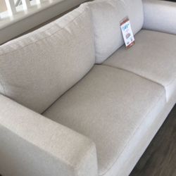 Stone Sofa Light Grey 29.7” Lx65” Wx34.2” H