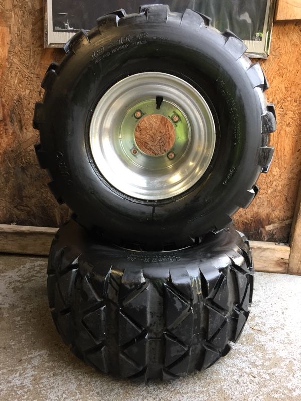 Yamaha banshee atv rear street tires and rims 8”rims