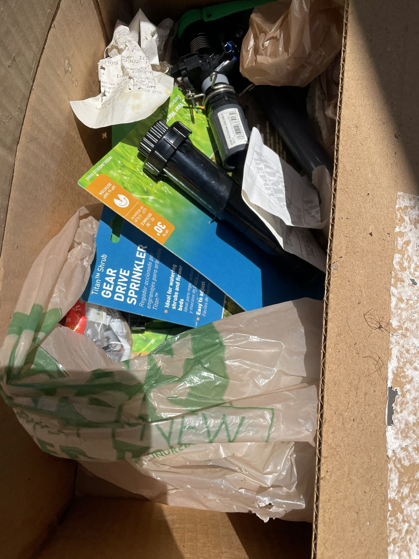 Box Of Sprinklers, irrigation, drip tubing, etc. 92069