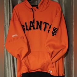 San Francisco Giants Hoodie Orange XL 100% Polyester Stitches.