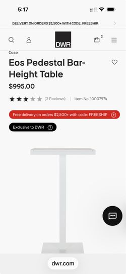 2x DWR high top tables