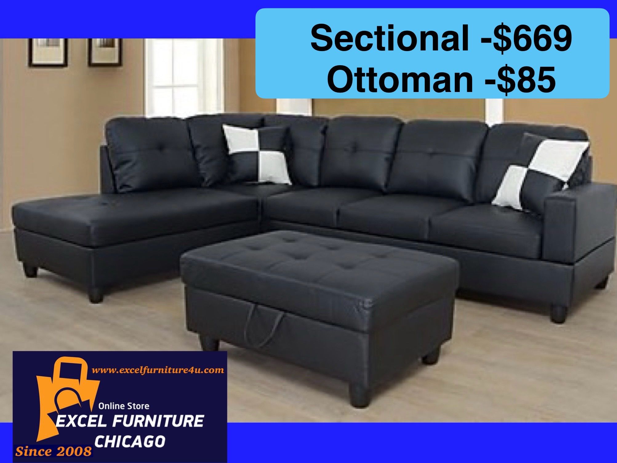 💫FREE DELIVERY💫Brand New Sectional Sofa Couch