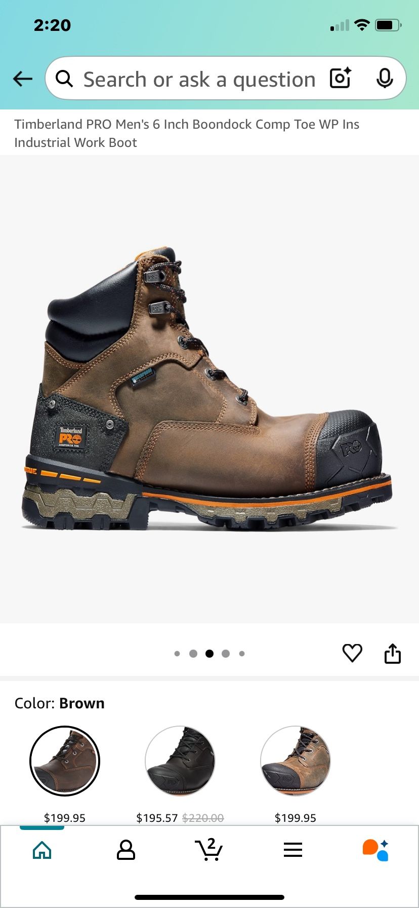 TIMBERLAND PRO. - 10W. $150