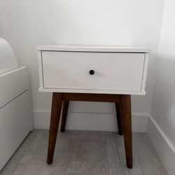 White Nightstands Midcentury Modern 