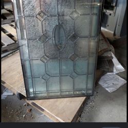 To Tempered Leaded Glass 22×36×1