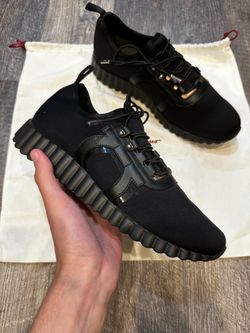 Salvatore Ferragamo Women’s Sneakers in Black/Rose Gold – Women’s Size 11.