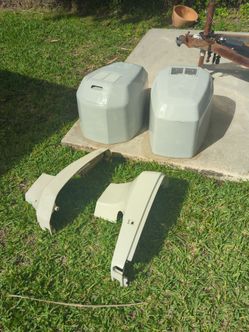 Johnson Evinrude motor cowlings and pans