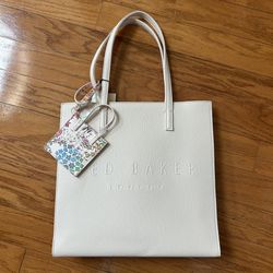 NWT Ted Baker London Cream white tote 