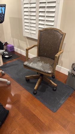 Desk Chair, Rolls, Swivels, Goes Up And Down