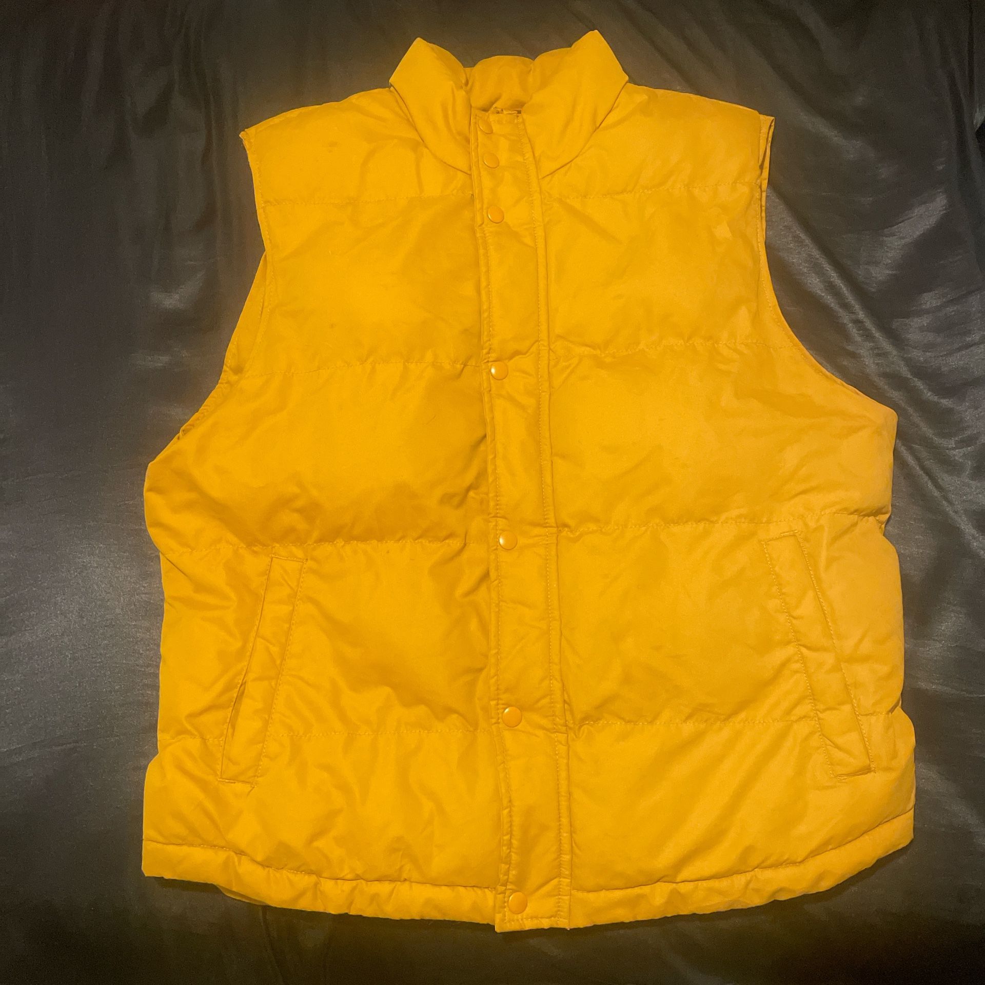 Yellow Outerwear Puffer Vest