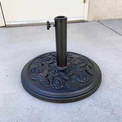 (NEW) $25 Umbrella Base 18 Inches Round 18 lbs Patio Stand Outdoor Garden Market