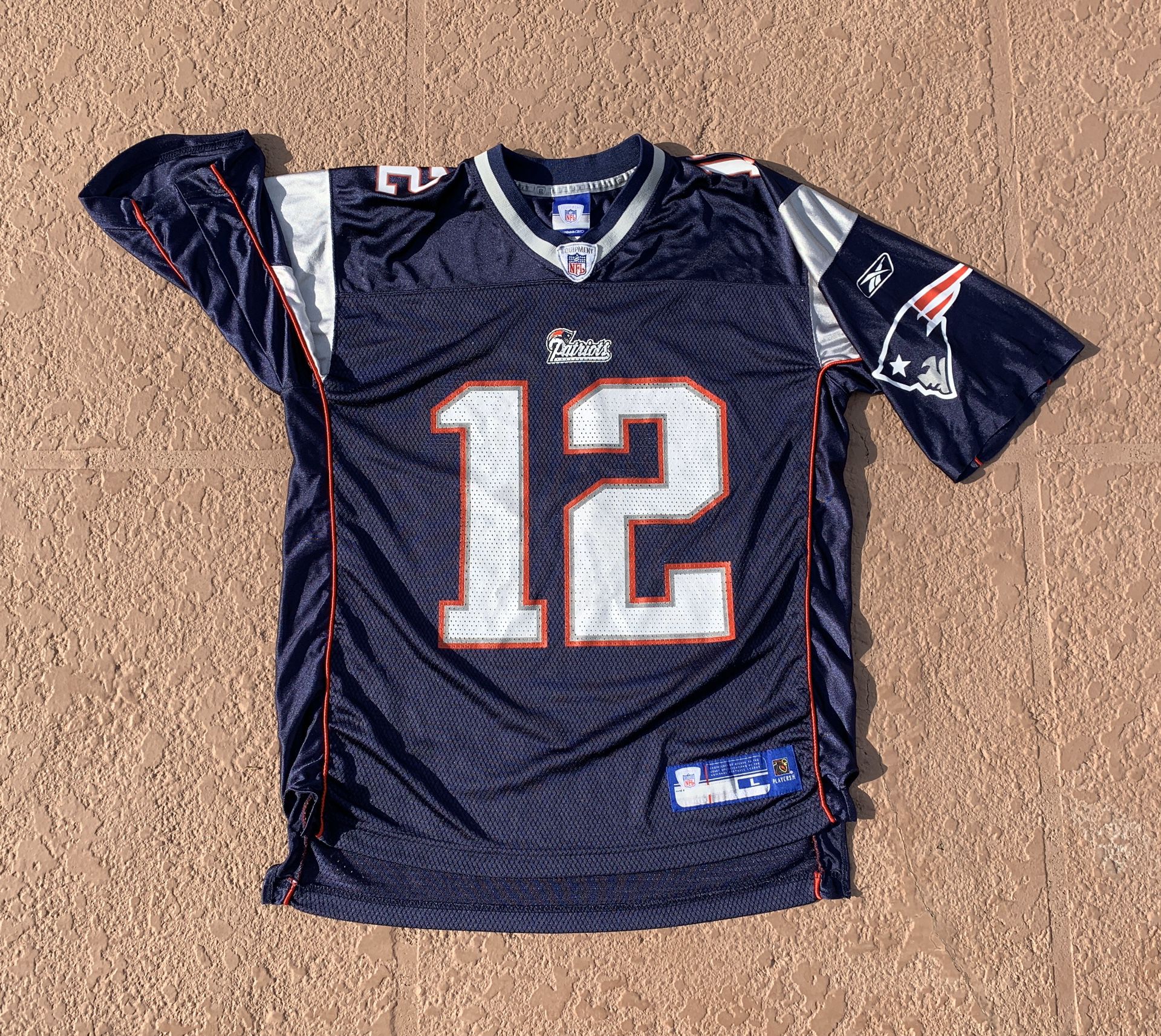 Brand new Reebok NFL Equipment Authentic New England Patriots Brady Jersey, men’s size large